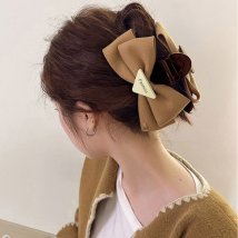 miniministore(ミニミニストア)/ビッグリボン ヘアクリップ レディース/ベージュ