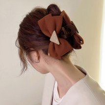 miniministore(ミニミニストア)/ビッグリボン ヘアクリップ レディース/ブラウン