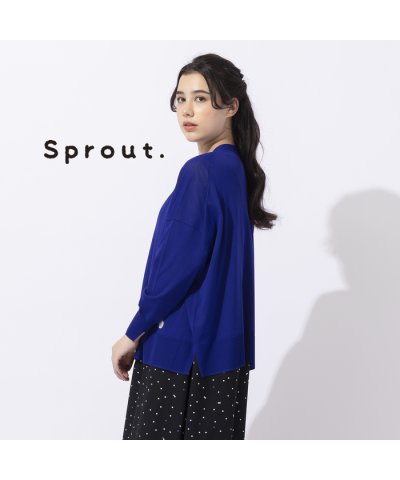 【Sprout.】ドロップショルダー　ニットカーディガン