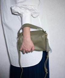 UNGRID bag(アングリッド　バッグ)/本革　ワンハンドル　ボックスハンドバッグ　2WAY ミニショルダーバッグ/KHA
