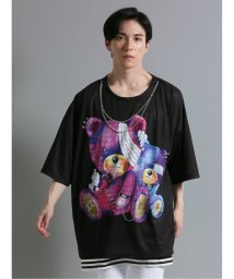 semanticdesign/SD×PSYCHONATION 半袖BIGＴシャツ+タンク アンサンブル 半袖 メンズ Tシャツ カットソー カジュアル インナー ビジネス ギフト プレゼント/505232534