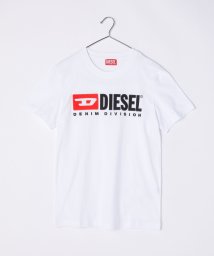 DIESEL/ディーゼル DIESEL Tシャツ A03766 0AAXJ  メンズ トップス 半袖 クルーネック ロゴT カットソー シャツ カジュアル 白 黒 XS S /505232653