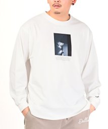 LUXSTYLE/シルケットライクアートフォトプリントBIGロンT/ロンT メンズ 長袖Tシャツ ロゴ アートフォト プリント シルクタッチ ビッグシルエット/505232918