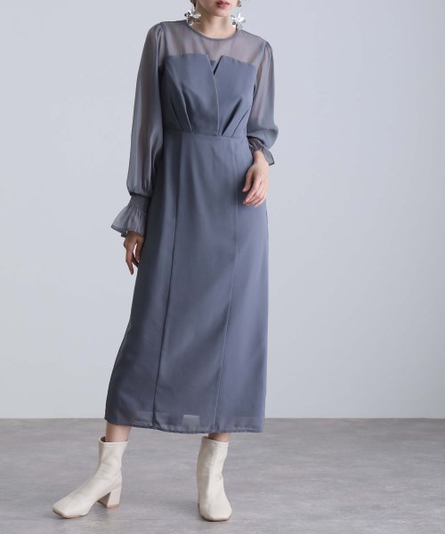 シフォンビスチェタイトワンピース シフォンビスチェタイトワンピース シフォンビスチェタイトワンピース BCD1330750337(10270円)