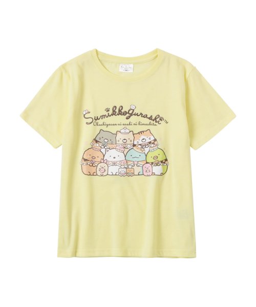 MAC HOUSE(kid's)(マックハウス（キッズ）)/すみっコぐらし 集合Tシャツ 22863137/イエロー