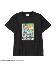 MAC HOUSE(kid's)(マックハウス（キッズ）)/Minecraft マインクラフト 半袖Tシャツ MM2555/ブラック
