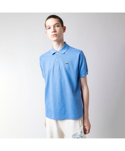 LACOSTE Mens(ラコステ　メンズ)/『L1264』定番半袖ポロシャツ（杢糸）/コバルトブルー