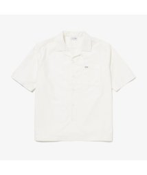 LACOSTE Mens(ラコステ　メンズ)/コットンバックサテンオープンカラーシャツ/ホワイト
