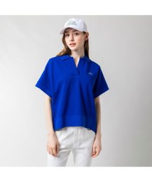 LACOSTE(ラコステ)/スキッパーネック裾リブポロシャツ/ロイヤルブルー