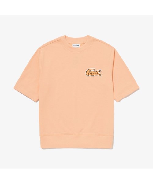 LACOSTE Mens(ラコステ　メンズ)/オーバーサイズクロックエンブレムスウェットTシャツ/シャーベット