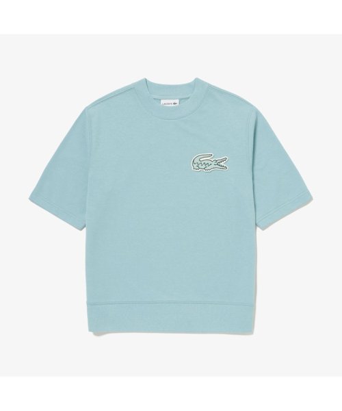 LACOSTE Mens(ラコステ　メンズ)/オーバーサイズクロックエンブレムスウェットTシャツ/ライトブルー