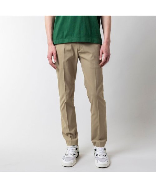 LACOSTE Mens(ラコステ　メンズ)/撥水 オックスフォード ストレッチ センタークリース スラックス/タン