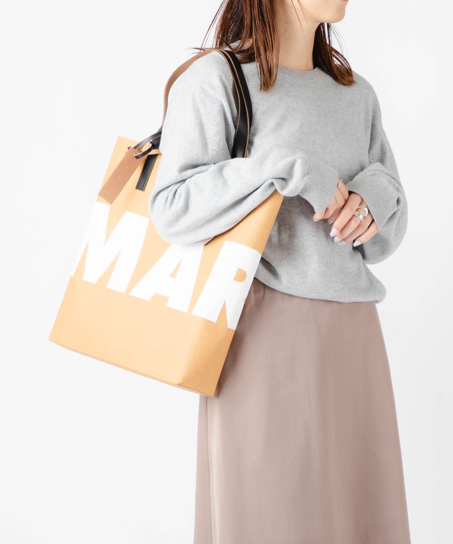 オシャレ MARNI マルニ トートバッグ セルロース ショッピングバッグ