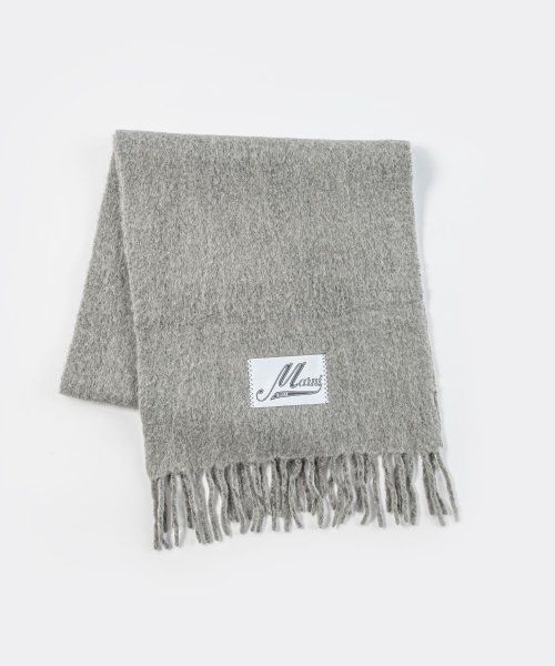 マルニ MARNI SCZC0033Q0 UAW004 マフラー メンズ レディース ファッション小物 ウール ストール ロゴラベル フリンジ 無地 大判 防寒 メンズ ファッション小物 レディース