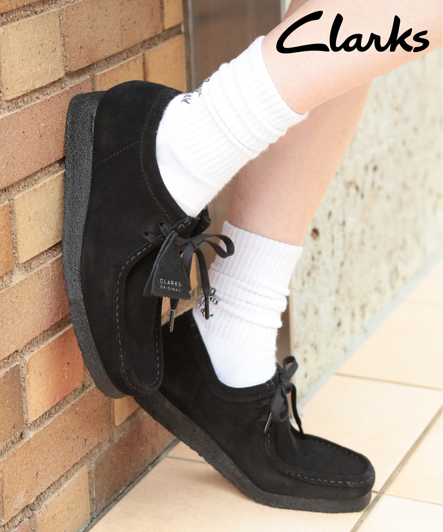 ワラビー クラークス Clarks レディース ブラック UK5.0-24.0 ファッション