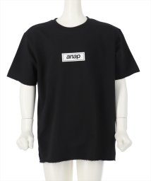 ANAP KIDS(アナップキッズ)/anapボックスロゴビッグTシャツ/ブラック