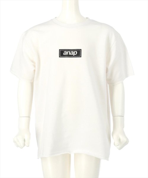 ANAP KIDS(アナップキッズ)/anapボックスロゴビッグTシャツ/ホワイト
