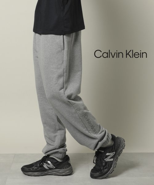 Calvin Klein(カルバンクライン)/【Calvin Klein / カルバンクライン】CK TERRY JOGGER スウェット ロゴ パンツ 40FM285 父の日 ギフト プレゼント 贈り物/グレー