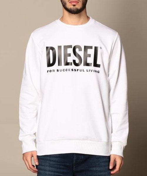 DIESEL(ディーゼル)/【DIESEL / ディーゼル】ロゴスウェット トレーナー 00SWFH/0BAWT 父の日 ギフト プレゼント 贈り物/ホワイト