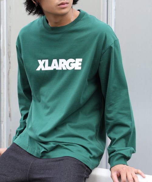 XLARGE(エクストララージ)/【XLARGE / エクストララージ】フロントロゴTEE エックスラージ 101221011003/グリーン