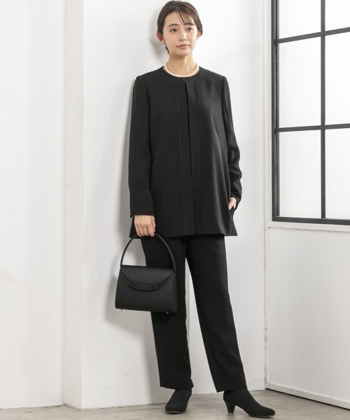 洗える】【喪服】ブラックフォーマルスーツセットアップ/七五三・お  