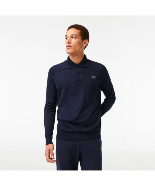 LACOSTESPORTS MENS(ラコステスポーツ　メンズ)/ポロカラーゴルフニットセーター/ネイビー