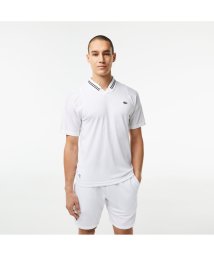 LACOSTESPORTS MENS(ラコステスポーツ　メンズ)/『ダニール・メドベージェフ』スキッパーネックポロシャツ/ホワイト