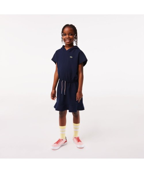 LACOSTE KIDS(ラコステ　キッズ)/GIRLS ノースリーブフーディードレス/ネイビー