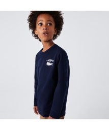 LACOSTE KIDS(ラコステ　キッズ)/BOYS ワンポイントステッチクルーネックスウェット/ネイビー