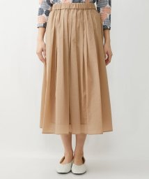 GIANNI LO GIUDICE(ジャンニ・ロ・ジュディチェ)/[日本製]クレイペーパーナイロンギャザースカート/ベージュ