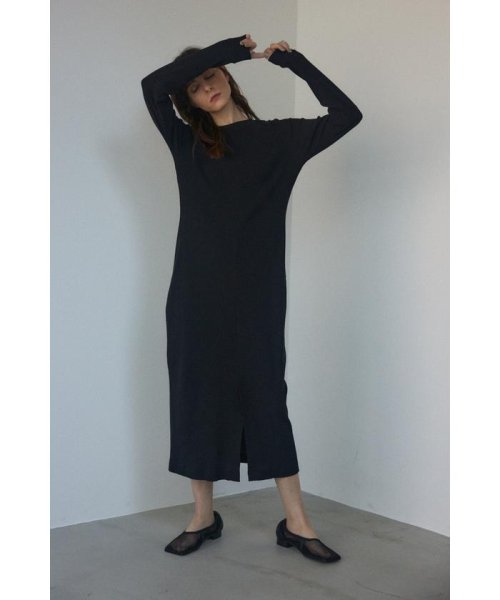 BLACK BY MOUSSY(ブラックバイマウジー)/cocoon long one－piece/BLK