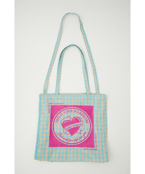 RODEO CROWNS WIDE BOWL(ロデオクラウンズワイドボウル)/HEART COLOR TOTE/柄BLU5