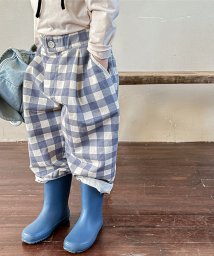 aimoha(aimoha（アイモハ）)/【aimoha－KIDS－】韓国子供服　チェック柄チノパンツ/ブルー
