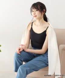 SHOO・LA・RUE/【GUNZE】カップ付きキャミ(綿混ベア天)/505237855