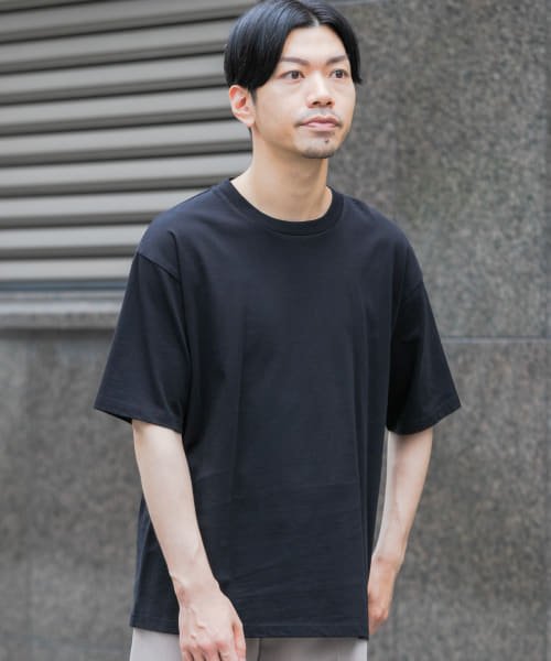 URBAN RESEARCH ROSSO(URBAN　RESEARCH　ROSSO（MEN）)/『XLサイズあり』USAコットンMYSTANDARD半袖Tシャツ/BLACK