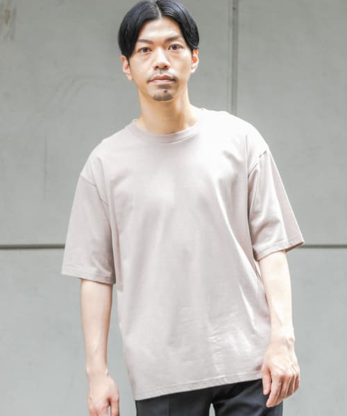 URBAN RESEARCH ROSSO(URBAN　RESEARCH　ROSSO（MEN）)/『XLサイズあり』USAコットンMYSTANDARD半袖Tシャツ/GREIGE