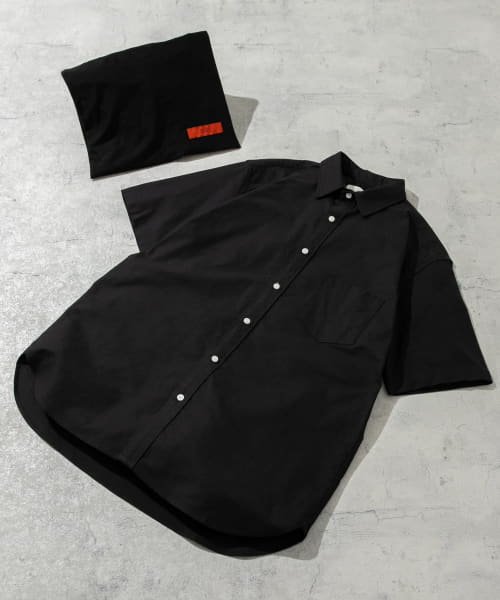 URBAN RESEARCH ROSSO(URBAN　RESEARCH　ROSSO（MEN）)/『XLサイズあり』『抗菌/防臭』ハイパフォーマンスオックス半袖シャツ/BLACK