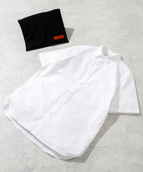 URBAN RESEARCH ROSSO(URBAN　RESEARCH　ROSSO（MEN）)/『XLサイズあり』『抗菌/防臭』ハイパフォーマンスオックス半袖シャツ/WHITE