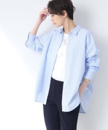 INDIVI/【洗える/ストライプ】バックシャン デザインシャツ/505238640