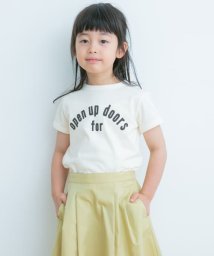 URBAN RESEARCH DOORS（Kids）(アーバンリサーチドアーズ（キッズ）)/『WEB/一部店舗限定サイズ』パイピングロゴTシャツ(KIDS)/IVORY