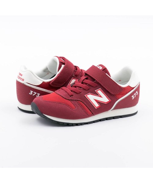 new balance(ニューバランス)/新色追加 ニューバランス NewBalance YV373 キッズ ジュニア スニーカー ランニング 373 シンプル シューズ 靴 親子コーデ リンクコーデ /レッド系3