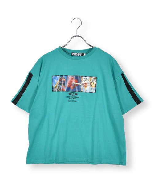 ZIDDY(ジディー)/フォトプリントBIGTシャツ (130~160cm)/グリーン