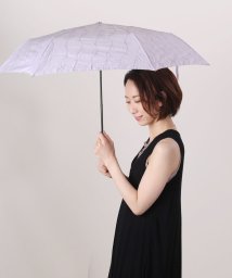 sankyoshokai(サンキョウショウカイ)/晴雨兼用 折りたたみ傘刺繍/ラベンダー