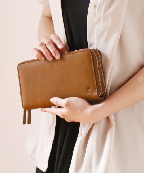 [mieno]牛革レザーオーガナイザーお財布 