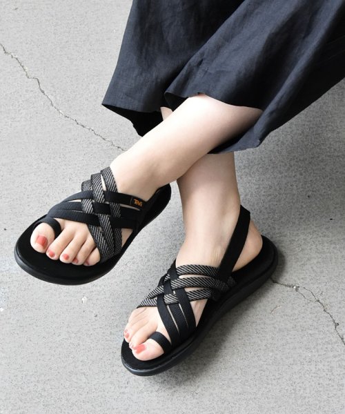 SHIPS any WOMEN(シップス　エニィ　ウィメン)/TEVA:VOYA STRAPPY ストラップ サンダル 24SS/ブラック