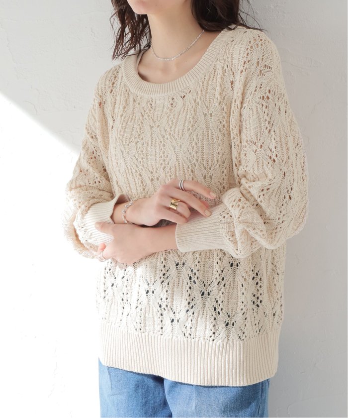 値下げしました！透かし編みモヘアニット　relume