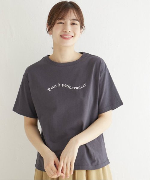 LBC(エルビーシー)/コットンロゴTシャツ/チャコールグレー