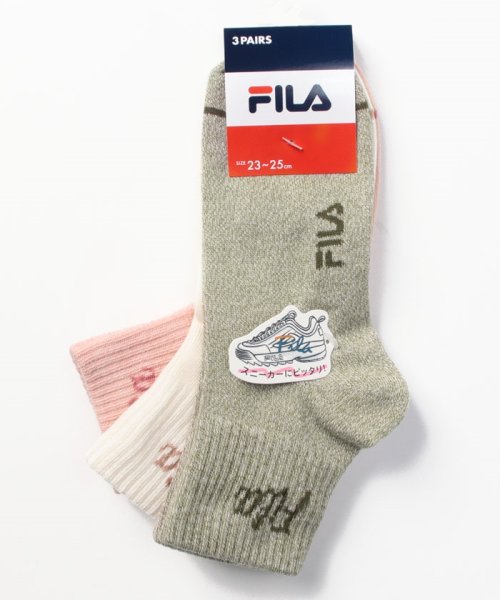 FILA socks Ladies(フィラ　ソックス　レディース)/ショートリブソックス 3足組 レディース/その他1