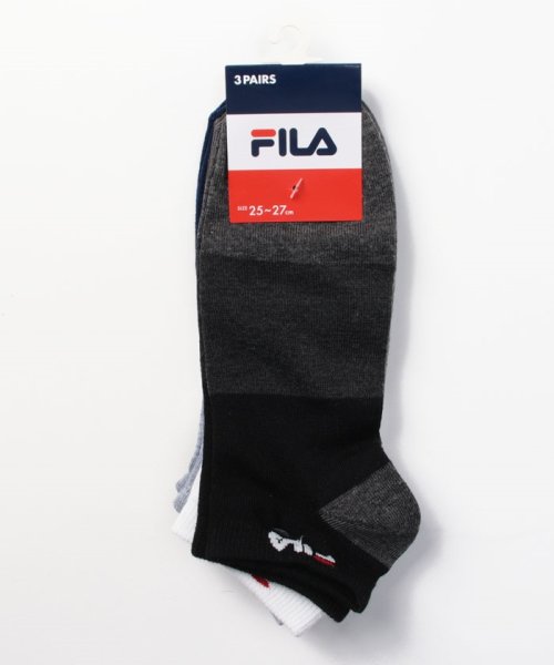 FILA socks Mens(フィラ　ソックス　メンズ)/アンクルソックス 3足組 メンズ/その他1