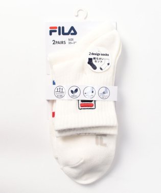 FILA socks Mens/ロゴ ショートソックス 2足組 メンズ/505239199